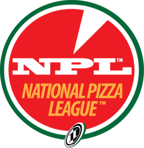 A logo of the national pizza league.